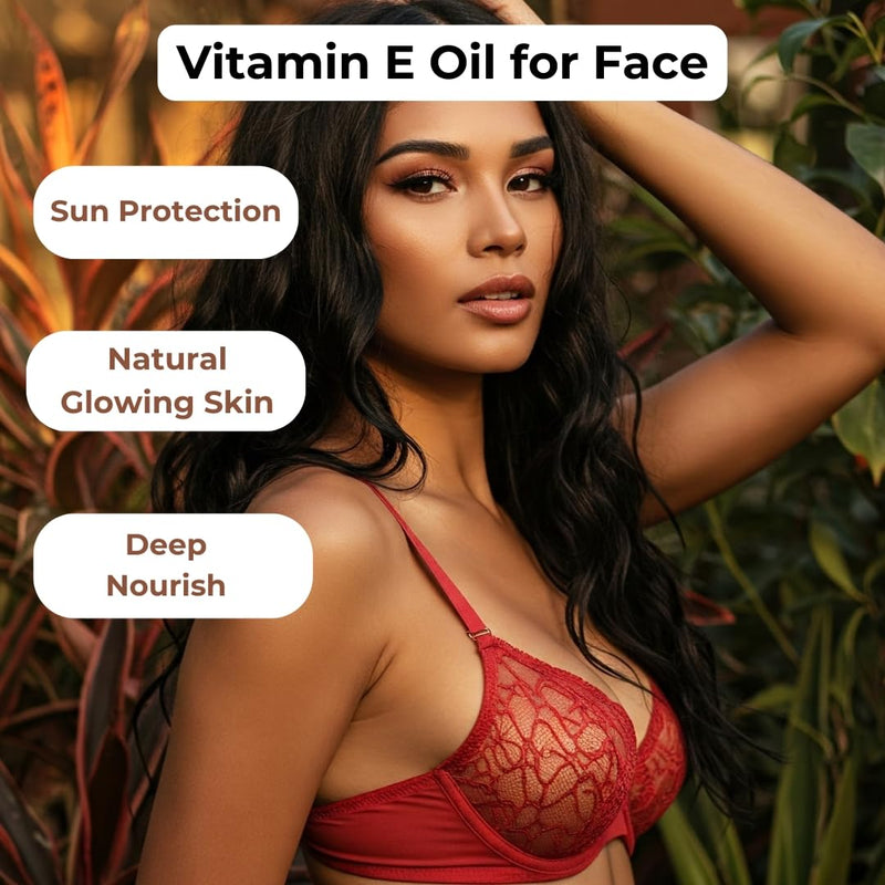 Vitamin E Oil Pure Cold Pressed For Face, Skin, Hair, Body, Pore Tightening | with Dispensing Pump 3.38 Fl Oz (100ml) Vitamin E 3.38 Fl Oz (Pack of 1)