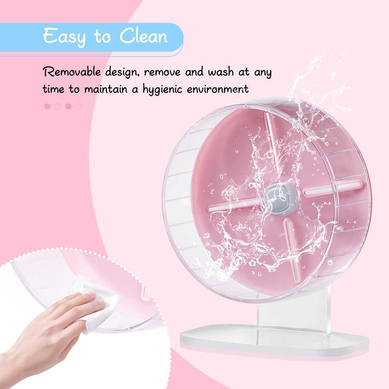 Hamster Wheel, Silent Hamster Wheel, 7.5 inch Durable Mice Running Wheel Height Adjustable, Quiet Hamster Wheel Hamster Toys for Hamsters, Gerbil, Hedgehog, and Other Small Pets - BeesActive Australia
