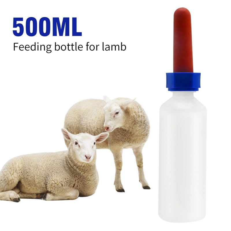 500ml Calf Milk Bottle (Long Nipple 1 Pack), Animal Bottle Feeder Tool, Milk Bottles Feeders Set for Calf Sheep Cow, Ideal for Farms Ranches Household Livestock - BeesActive Australia