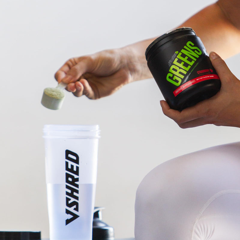 Sculpt Nation by V Shred Greens Strawberry - Premium Greens Powder & Superfood Blend with Collagen to Support Skin, Digestion, and Energy - 30-Day Supply - BeesActive Australia