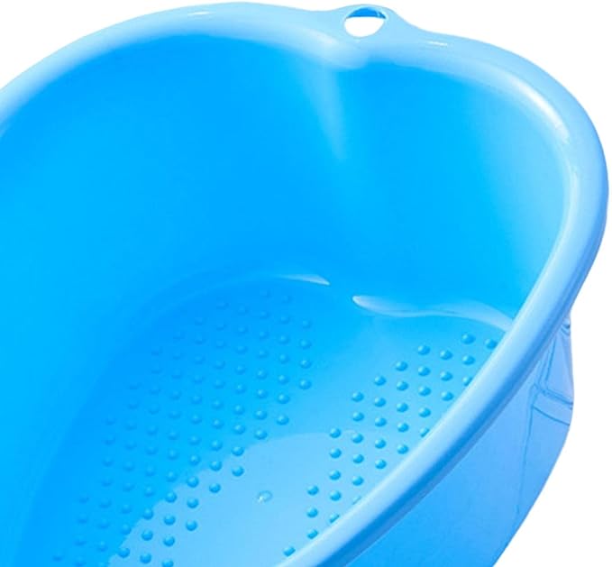 Milageto Foot Bath Foot Bathtub Sturdy Durable Portable Plastic Foot Bath Bucket Large Foot Massage Foot Bath Foot Bath SPA Basin for Home Foot Spa, Blue - BeesActive Australia