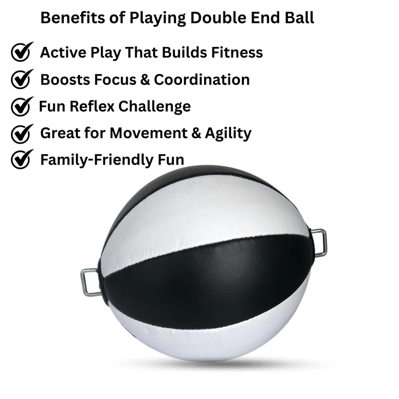 Double End Boxing Ball with Steel Rings – Reflex Speed Punching Ball for Training, Dodge Ball for Boxing, MMA, Dual End Bag for Home & Gym Workout - BeesActive Australia