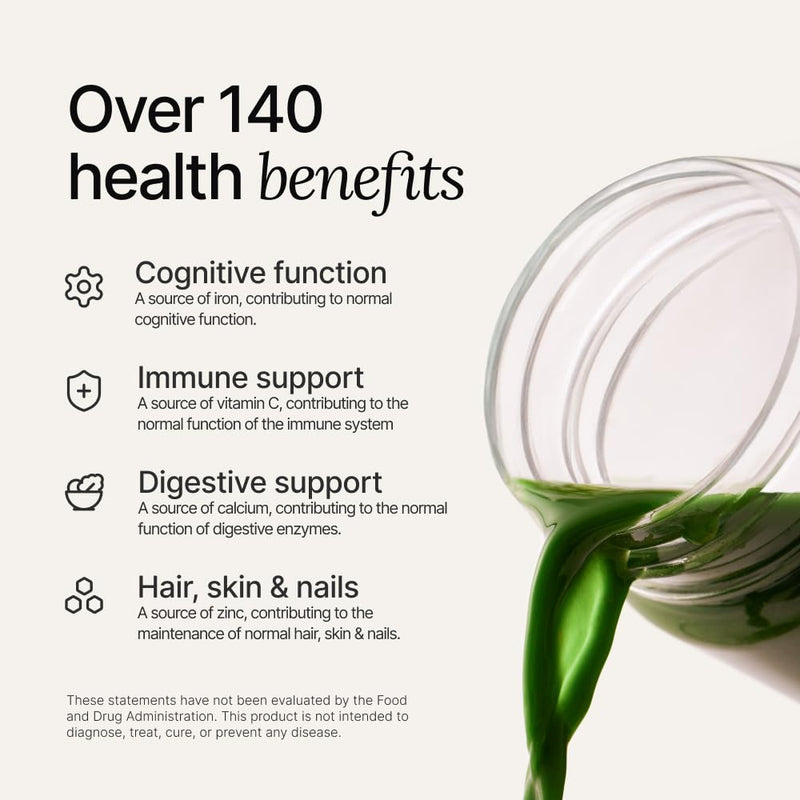 Huel Daily Greens | Superfood Greens Powder | Adaptogens & Probiotics | Original Flavor | 30 Servings | 91 Vitamins, Minerals, and Wholefood-Sourced Ingredients | Adaptogens & Antioxidants 9 Ounce (Pack of 1)