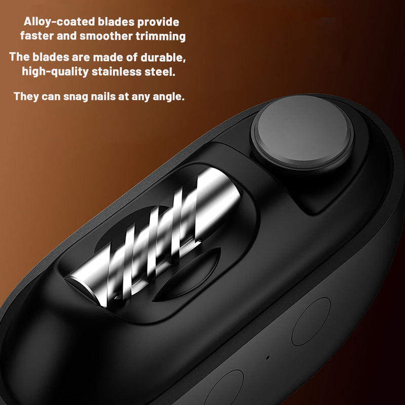 Easyclip Smart Nail Clipper, Electric Nail Clipper for Seniors, 3 in 1 Automatic Electric Toenail Clippers for Thick Nails, Nail Care Tool with Led Light - BeesActive Australia