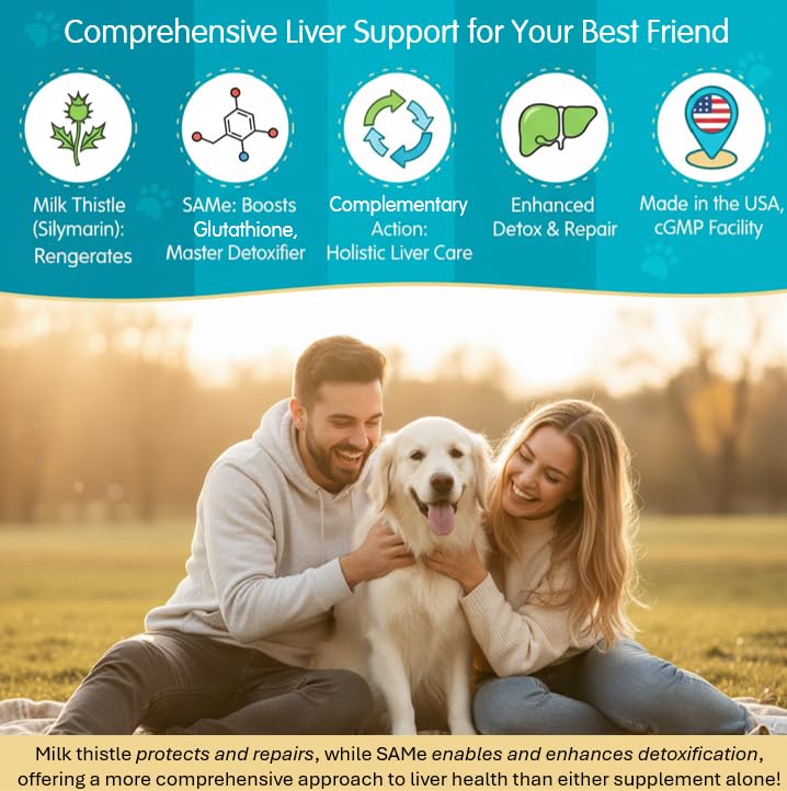 Milk Thistle + Same for Dogs Bundle - Ultimate Liver and Kidney Support Soft Chews