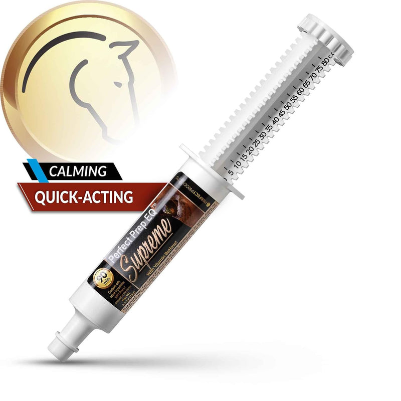 Perfect Prep EQ Supreme Horse Calming Paste, Show Safe, Works Within 90 Mins and Lasts 6+ Hours, 80cc