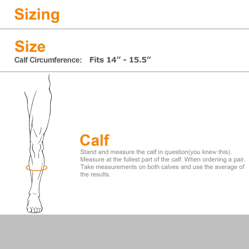 Cosmos Neoprene Calf Skin Compression Sleeve for Outdoor Sports 1 Pair - BeesActive Australia