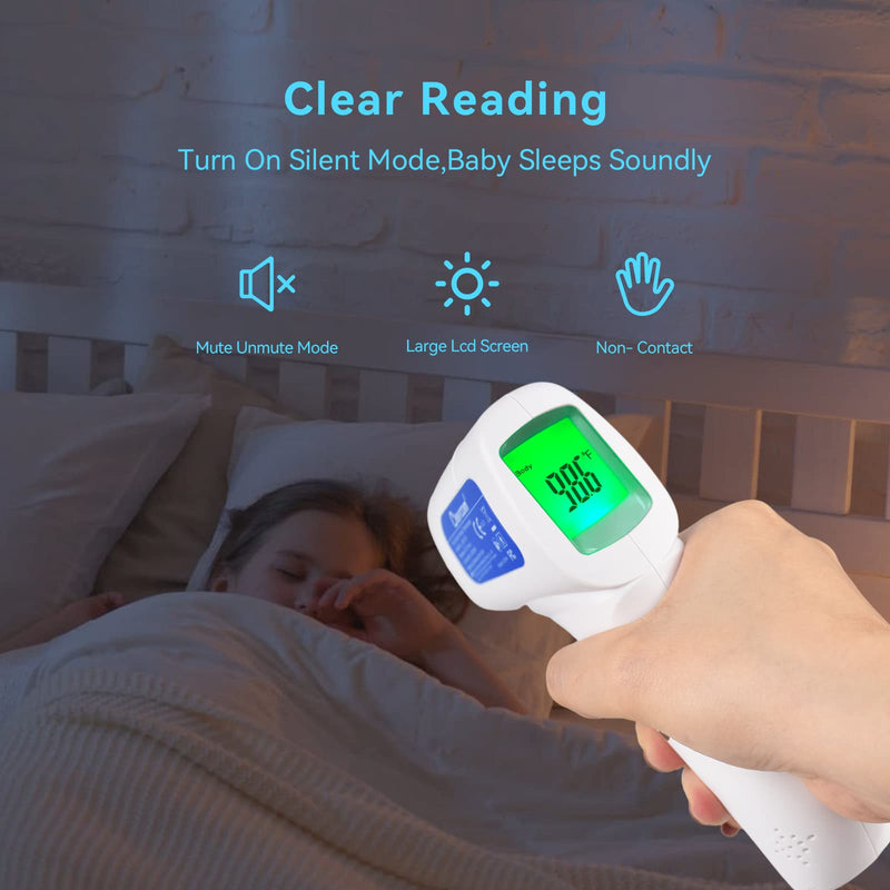 Berrcom Digital Non Contact Infrared Forehead Thermometer Contactless Thermometer 3 in 1 for Kids Infant Adult Fever Check Thermometer Temperature Gun for Baby White - BeesActive Australia