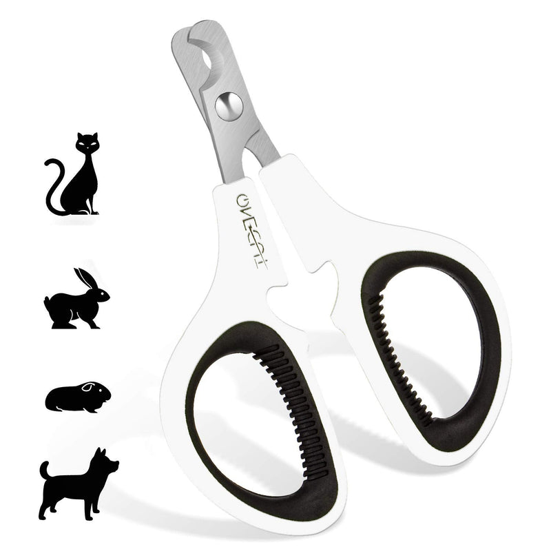 OneCut Cat Claw Scissors, Claw Scissors for Dogs & Rabbits with Non-Slip Handles, Nail Clippers for Pets, Claw Nail Clippers for Trimming Cats, Puppies, Kittens (Black) - BeesActive Australia
