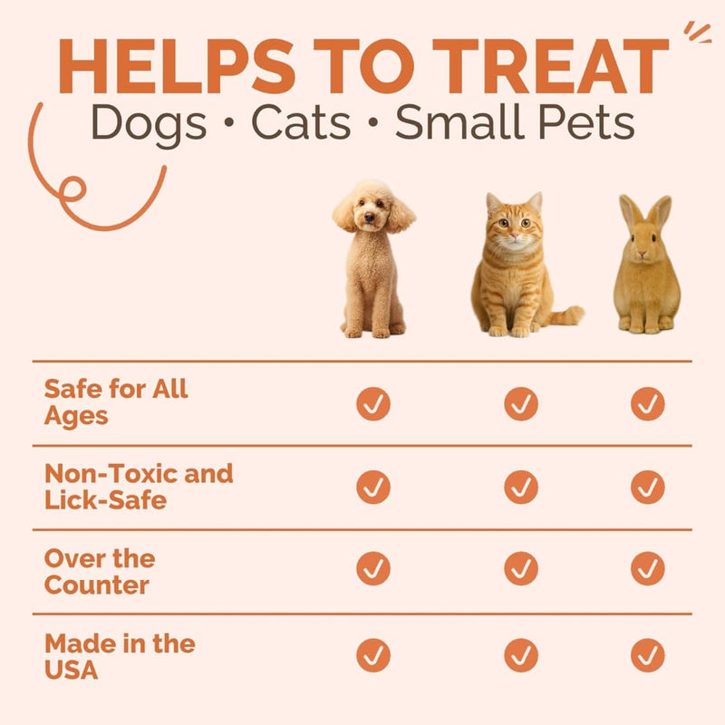 2-Pack Hot Spot & Itch Relief Skin Cream for Dogs & Cats | Fast & Lasting Relief | Treats The Source Natural Ingredients & Colloidal Silver Vet-Recommended Safe & Non-Toxic Made in USA (2oz) Pack of 2