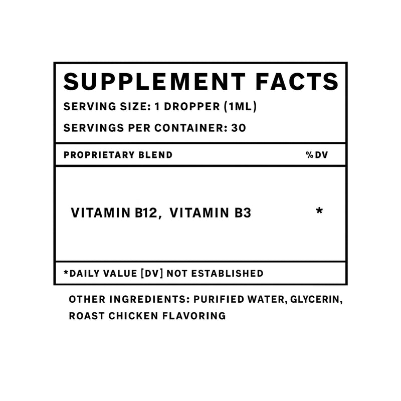 Dog & Cat Appetite Stimulant - Appetite Stimulant for Cats & Dogs - May Help to Boost Your Pet's Hunger, Energy, Mood, & Much More - B12 for Cats - B12 for Dogs - 1 fl oz - Roast Chicken Flavor