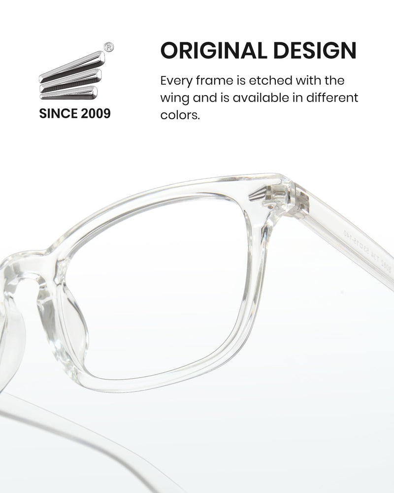 Cyxus Clear Blue Light Glasses for Women Men Reduce Eye Strain UV Blocking for Computer Screen 05-clear - BeesActive Australia