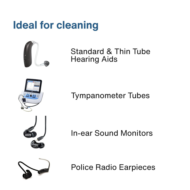 NanoClean All-in-1 Hearing Aid Cleaning Kit - 5 Packs of 100 Ready-to-Use Strands -Gentle & Effective Hearing Aid Cleaner - Earbud Cleaner - Hearing Aid Cleaning Tools Kit - Hearing Aid Accessories 5 Piece Set