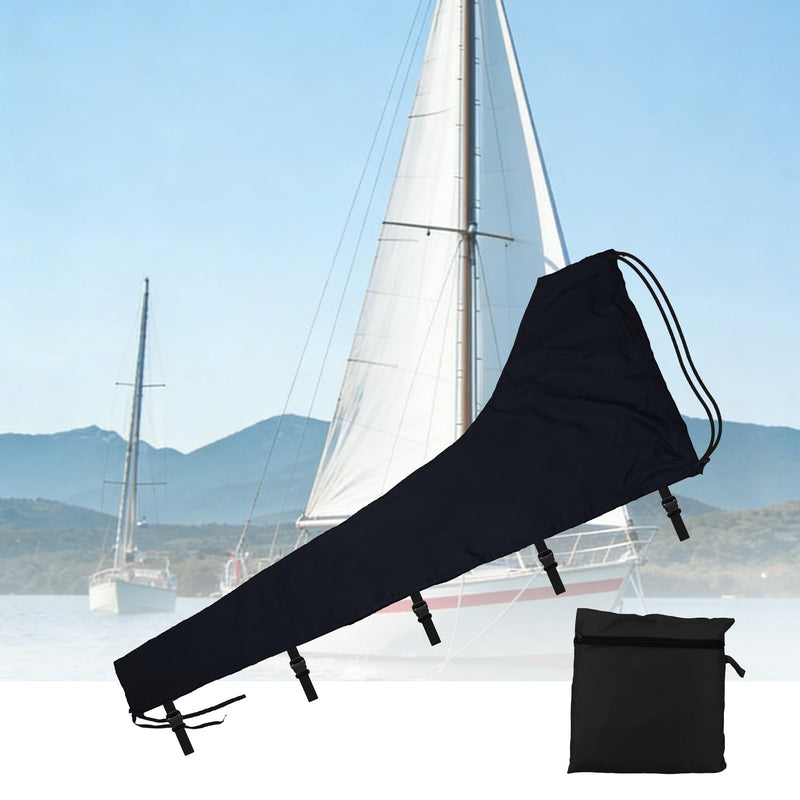 Mainsail Boom Cover, 600D Thickened Sailboat Mainsail Waterproof Cover, Protection from UV Radiation, for 13'-14' mainsails (8-9FT) 8-9FT - BeesActive Australia