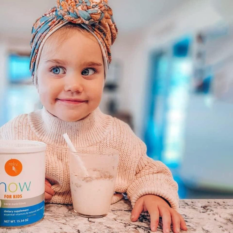 RELIV - Now for Kids Chocolate Nutritional Shake - 15 Servings | Essential Vitamins And Minerals, Provides Protein, Supports Daily Nutrition For Kids, Chocolate Flavor, Easy To Mix,