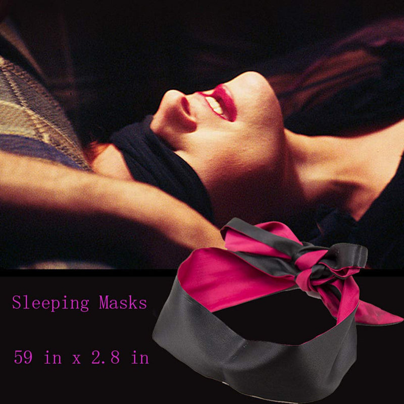 Soft Satin Eye Mask Blindfold Comfortable Sleeping Masks - 59 in x 2.8 in - BeesActive Australia