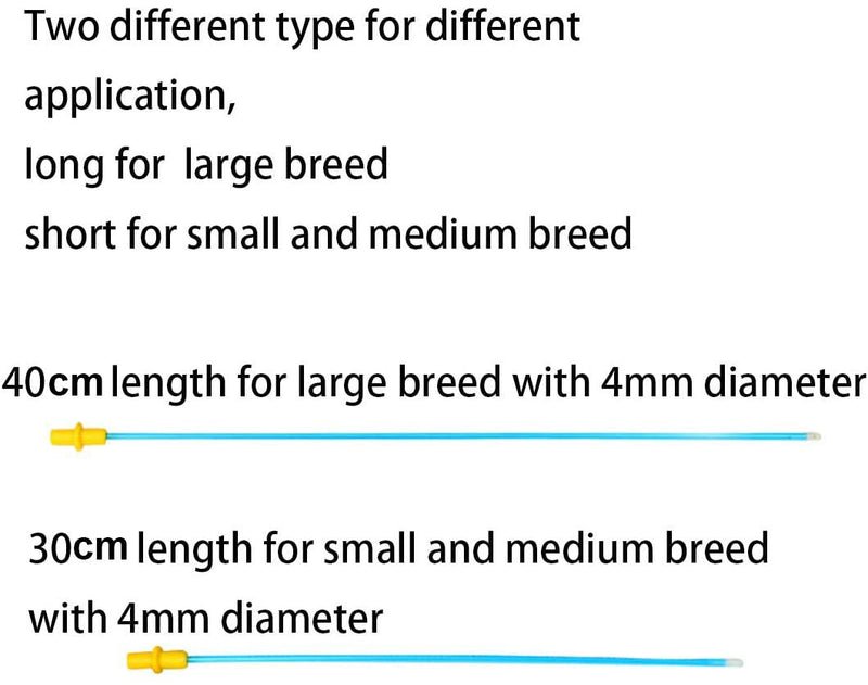 Dog Insemination Catheter Disposable Artificial Insemination Breeding Catheter Tube Using Matched with Syringe Bottle Bag for livestock Dog Pig Sheep Canine 40CM 50PCS