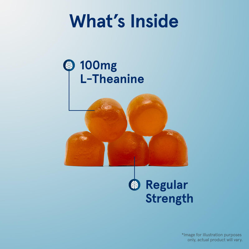 Jarrow Children's Theanine 100mg, 60 Apple-Flavored Gummies | Children's L-Theanine Gummies, 100 Mg Per Serving, Promotes Calmness & Relaxation, Vegan, Non-GMO, Gluten Free, Age 8+ 60 Count (Pack of 1)