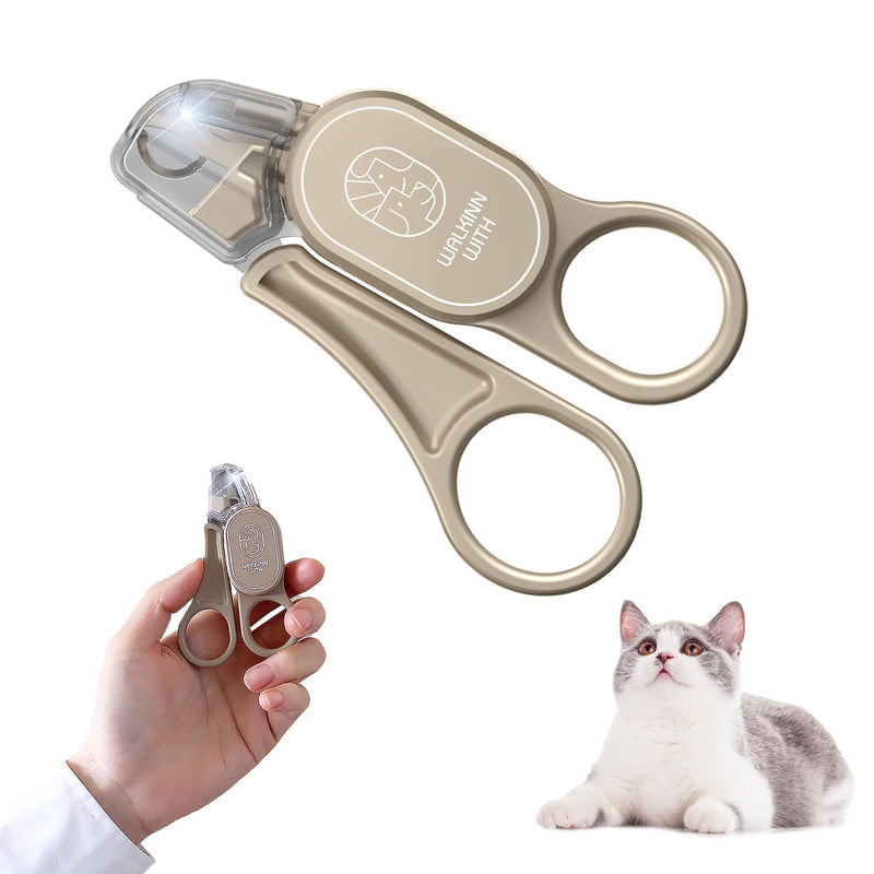 Cat Nail Clipper with LED Guide Light and Nail Trapper - BeesActive Australia
