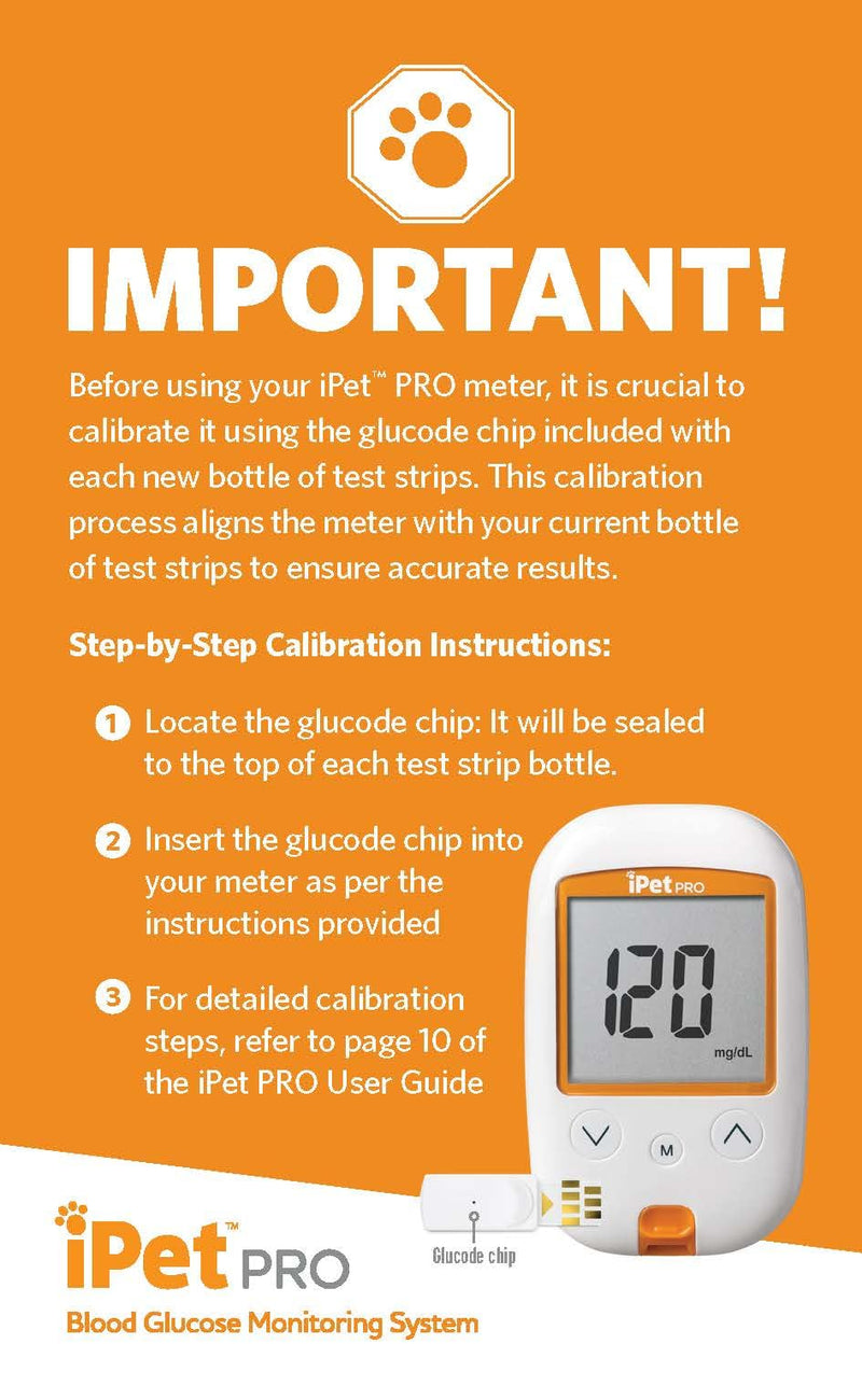 iPet PRO Blood Glucose Monitoring System Designed for Dogs & Cats| Includes Meter, 2 AA Batteries, User Guide, Log Book, 25 Test Strips, Control Solution, Lancing Device, 30 28G Lancets, Carrying Case Blood Glucose Meter Kit - PawsPlanet Australia