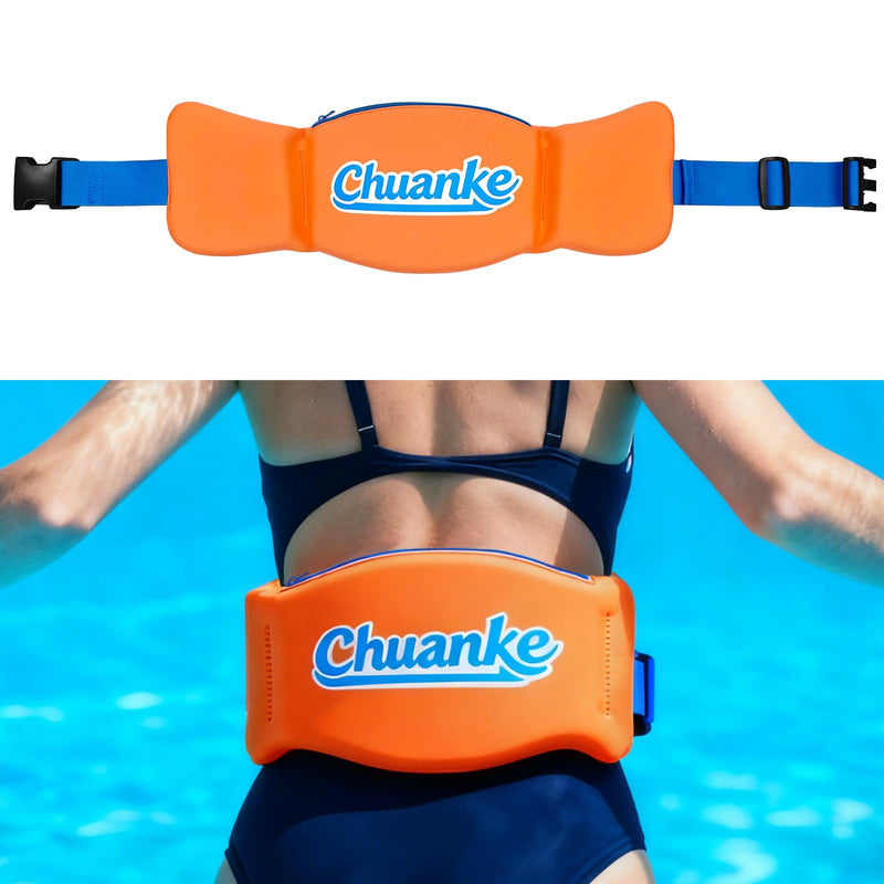 Flotation Swim Belt for Adults Adjustable 3 Section Buoyancy Belt with Quick-Release Buckle & Zippered Pocket for Pool Training, Aqua Jogging and Low Impact Aerobic Exercise in Water Large - BeesActive Australia