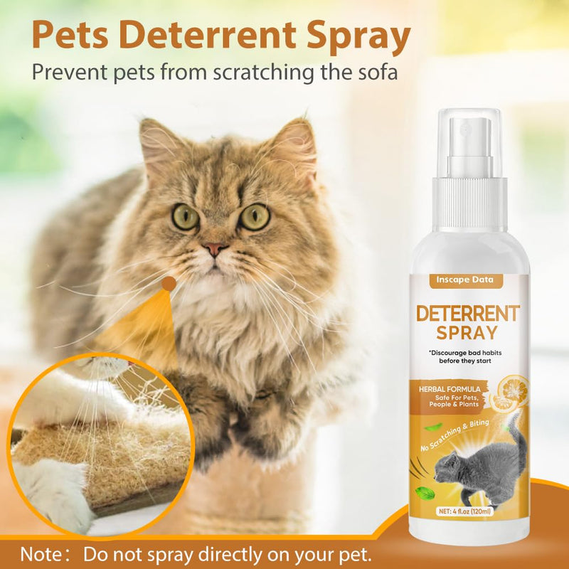 Green Hills Cat Deterrent Spray Indoor, Anti Scratch Furniture Protector for Cat and Kitten - Effective Cat Training Aid with Bitter for Furniture & Plants - Keep Cats Off - Indoor & Outdoor 4 Fl Oz - BeesActive Australia