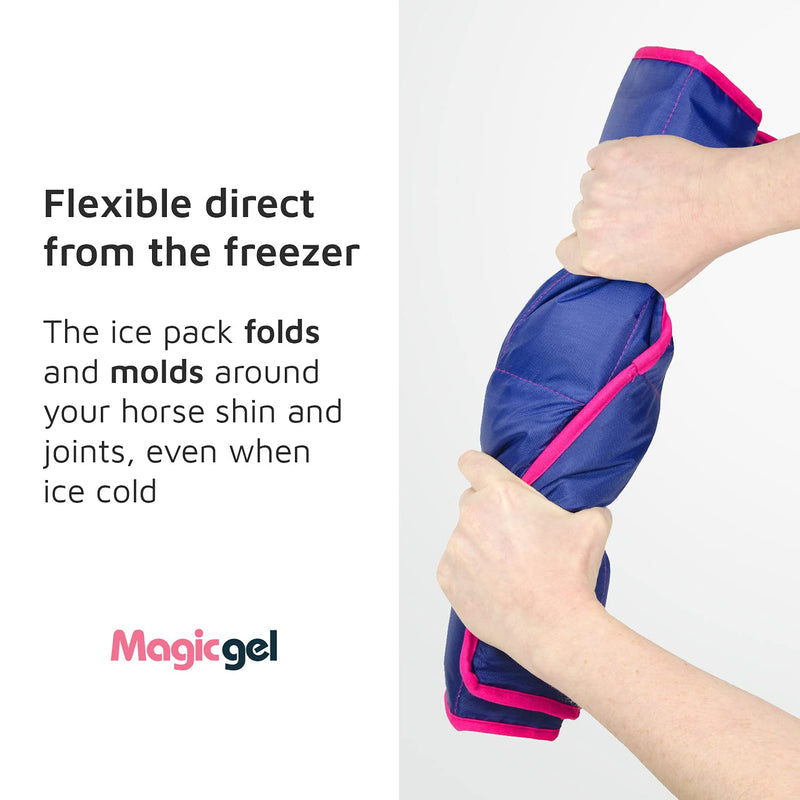 Magic Gel Horse Ice Pack with Carry Case - Cooling Horse Leg Wraps for Hock, Ankle, Knee, Legs, Boots, and Hooves | Horse Tack & Horse Supplies - Single Ice boots for horses 1 Count (Pack of 1) - BeesActive Australia
