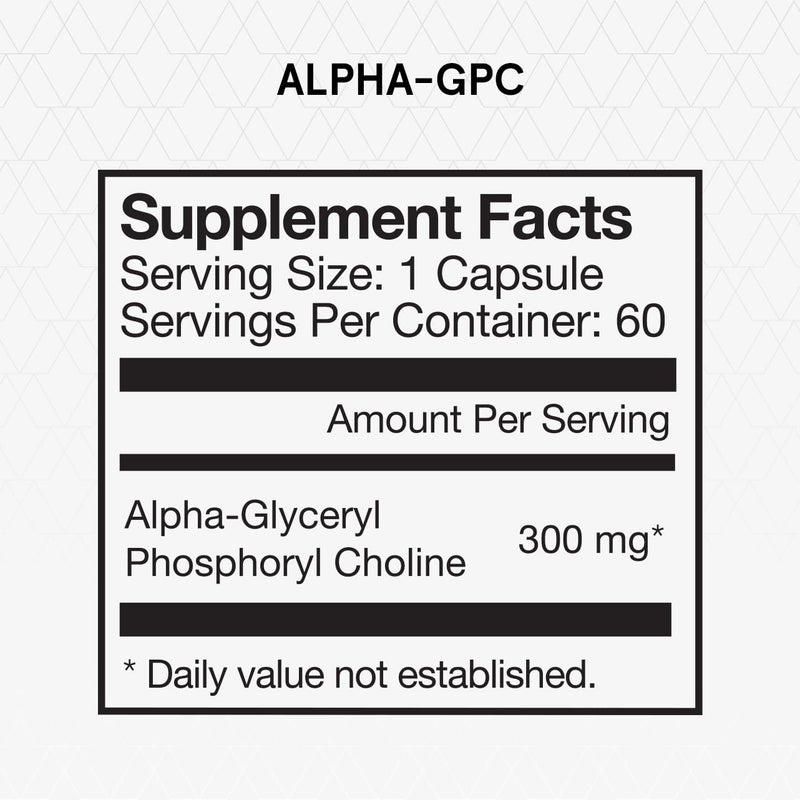 Momentous Alpha GPC Supplement, Nootropic Formula, Brain Support, 300mg | Supports Cognitive & Muscle Function, Memory, & Focus, NSF Certified for Sport, Non-GMO & Gluten-Free (60 Servings)