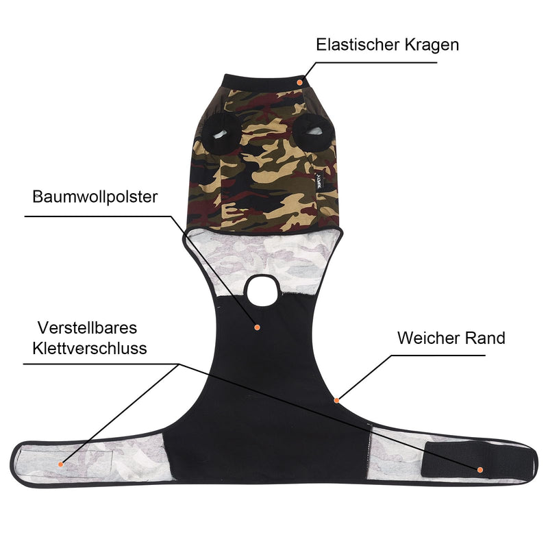 Jiupety Soft dog bodysuit after surgery, one-piece dog bodysuit after surgery bitch, breathable anti-wound licking surgery body dog castration bitch, bodysuit for dog after surgery, dog bodysuit after castration male, green M medium - BeesActive Australia