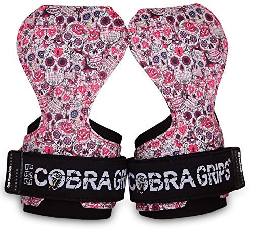 Cobra Grips PRO Weight Lifting Gloves Heavy Duty Straps Alternative Power Lifting Hooks Best for Deadlifts Adjustable Neoprene Padded Wrist Wraps Support Bodybuilding (FIT Coco Leather) - BeesActive Australia