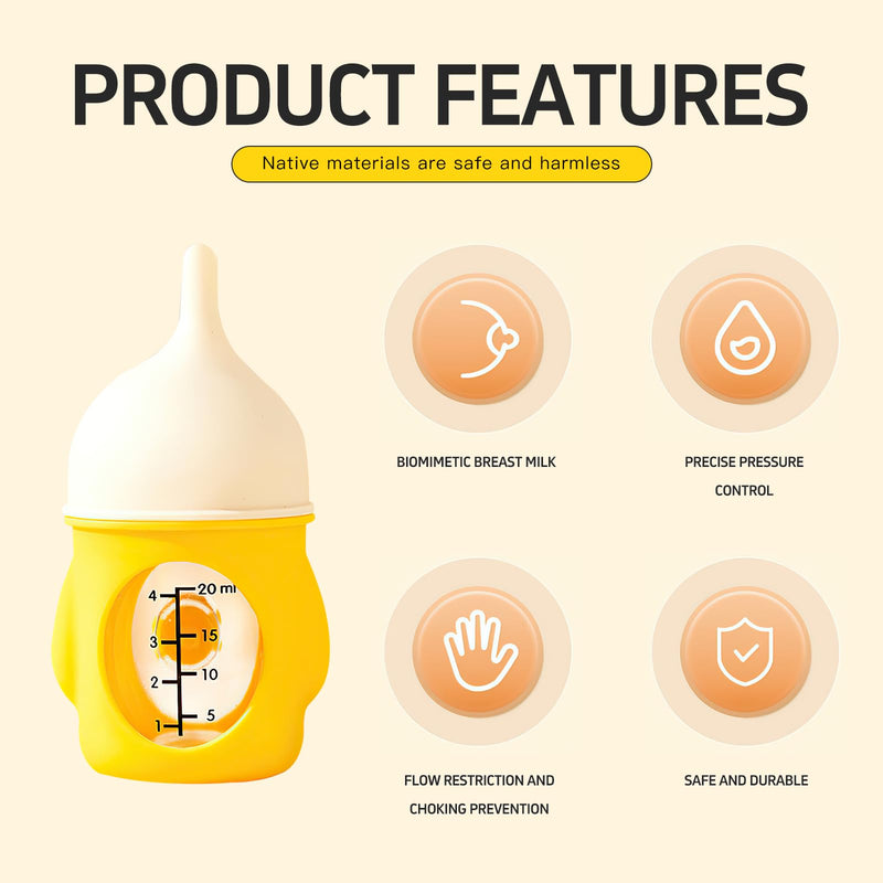Auiremrti breeding bottle for cats, 20 ml silicone cat milk bottle, soft pet bottle for kittens and puppies, kitten accessories for feeding, colostrum bottle - BeesActive Australia