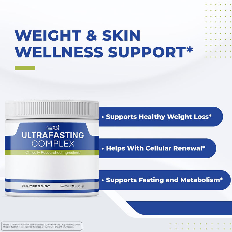 UltraFasting Complex – Niacin, B12 & Chromium – 51g, 3 Month Supply | Niacin, Vitamin B12 & Chromium | Non-GMO, Made in USA | Mixes into water, daily scoop 1.79 Ounce (Pack of 3)