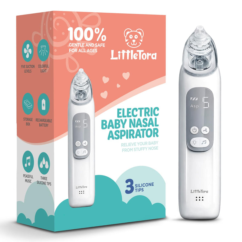 Baby Nasal Aspirator - Rechargeable Electric Nose Sucker Baby Nose Cleaner - Toddlers Booger Mucus Sucker - Baby Vac Nasal Aspirator - Infant Booger Suction Removal Device - BeesActive Australia