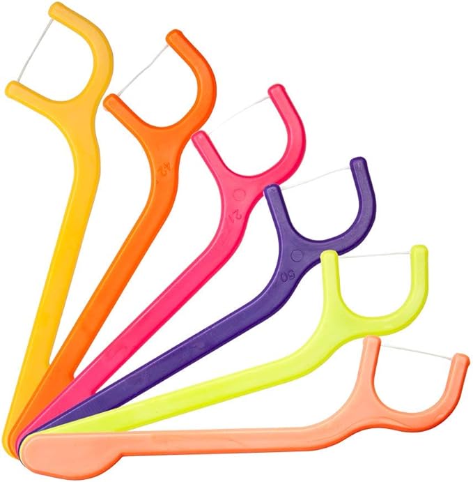 UFC Supply Children's Dental Floss Frossy, Orange, 60 Pieces, Pack of 60 (x1) - BeesActive Australia
