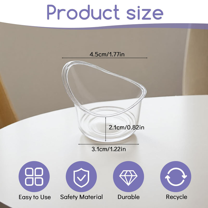 20Pcs Eye Wash Cup Eye Care Tool Rinse and Flush Kit Disposable Portable Plastic Measuring Cup for Quick Effective Soothing Tired Eyes for Travel Cleaning, 5ml