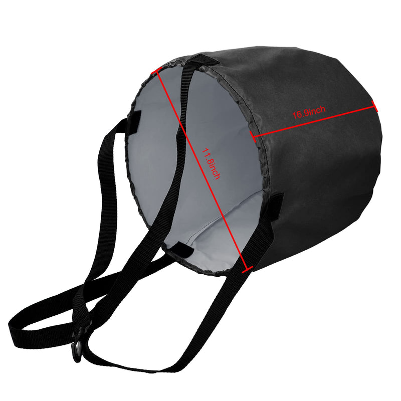 Swim Parachute, Swimming Strength Training Resistance Belt Swim Training Exerciser Belt with Drag Adjustable Parachute for Adults Children Black - BeesActive Australia