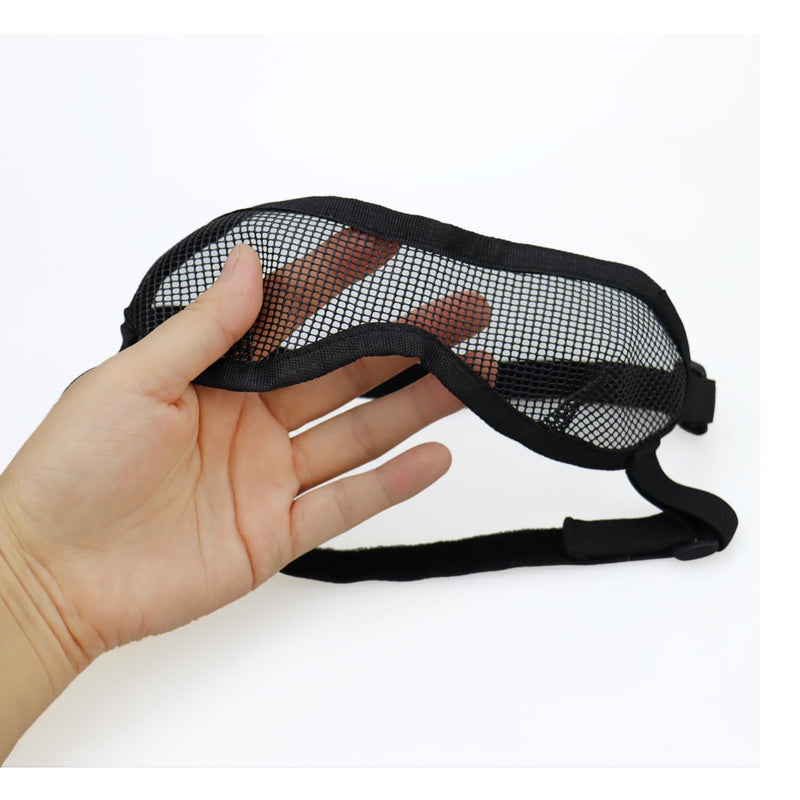 Protective Eye Cover for Small, Medium & Large Dogs & Cats - Lightweight Mesh Eyewear for Eye Injuries & Wounds