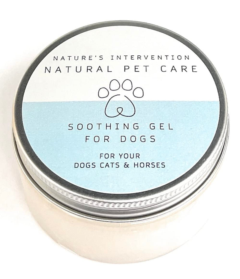 NATURE'S INTERVENTION Soothing Aloe Gel for Dogs – Nourishing Botanical Formula to Soothe Dry Skin – Aloin-Free Aloe Vera & Neem - 99% Natural Origin - 100g