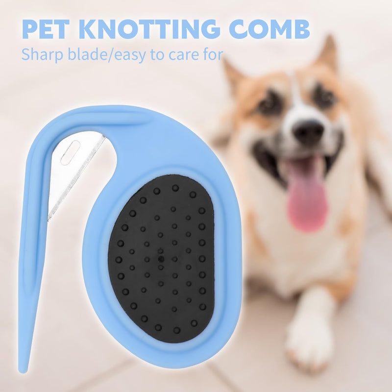 Pet Knotting Comb, Knotting Comb for Cats, Knotting Comb for Dog, Pet Grooming Tools,Pet Grooming Comb Dog and Cat Shedding Tool for Removing Tangled and Loose Hair (orange) orange - BeesActive Australia