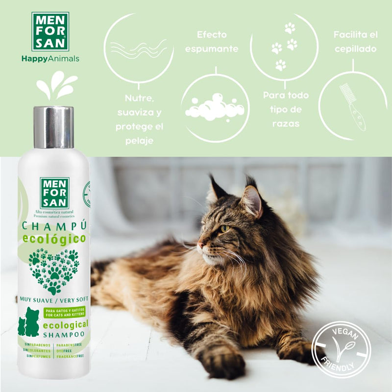 MENFORSAN Very mild ecological shampoo for cats and kittens, 300ml - BeesActive Australia