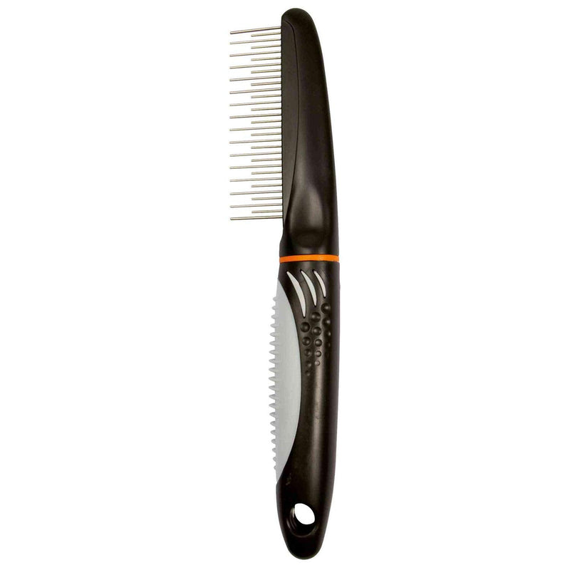 Trixie Combi comb for dogs, 22 cm black / gray - BeesActive Australia