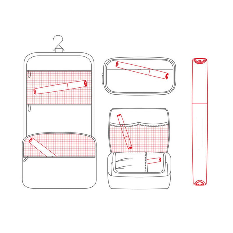 Toothbrush Travel Case, Plastic Container Toothbrush Holder Brushes Box Breathable Design with Air Hole More Toothbrush Tube Container for Home Daily Business Use (Black) Black - BeesActive Australia