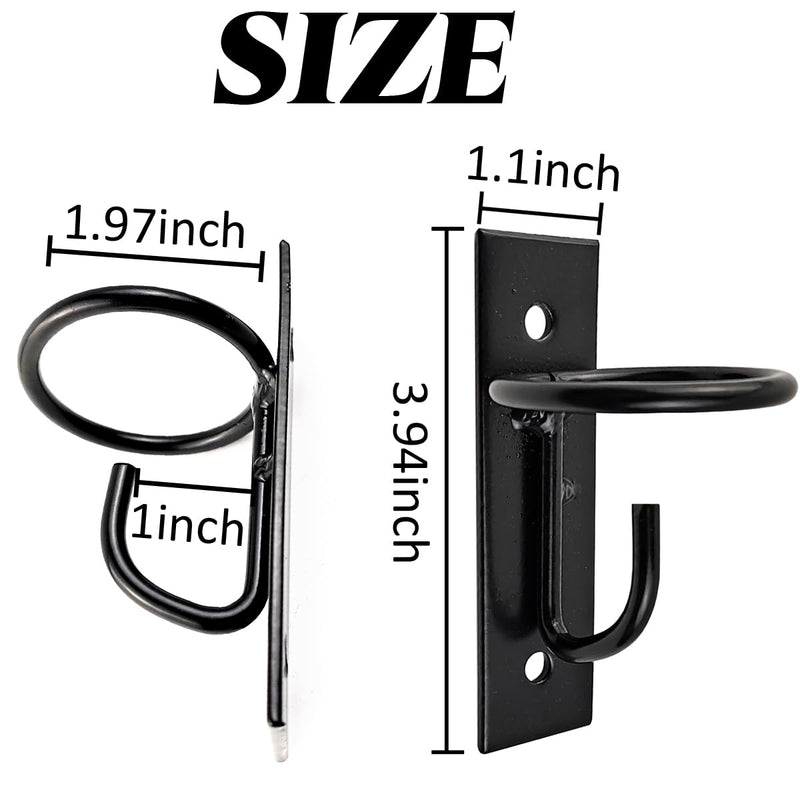 2PCS Bucket Hooks for Horses Equestrian Bucket Hook Metal Water Bucket Hangers Horse Stalls Feed Bucket Barn Farmhouse Supplies (2) 2 - BeesActive Australia