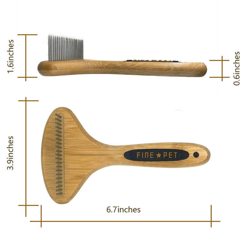 PROBUSINES-Pet brushes,Dog Dematting Comb Rake - Knot out for Dogs, Cats, Rabbits, Any Long Haired Breed Pets - Undercoat Rake - BeesActive Australia