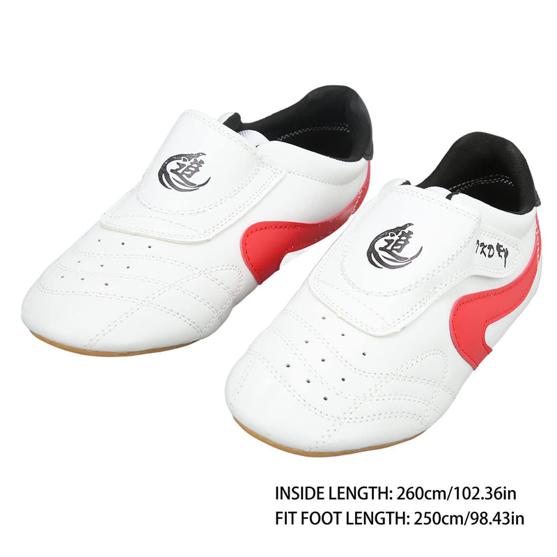 Taekwondo Shoes, Unisex Breathable Taekwondo Shoes with Red Trim for Boxing 41 Default