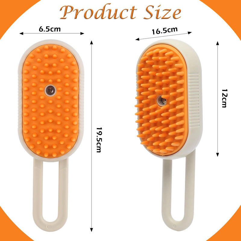 TNOMSNO Cat Brush with Steam, 3-in-1 Cat Brush, Picks Up Hair, Massages and Cleans, with Spray Cat Brush, Steam Brush Cat Suitable for Cats, Dogs, Rabbits and Other Pets - BeesActive Australia