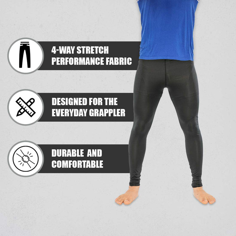 FUJI Baseline V2 Jiu Jitsu Spats Compression Pants 3X-Large Black - BeesActive Australia