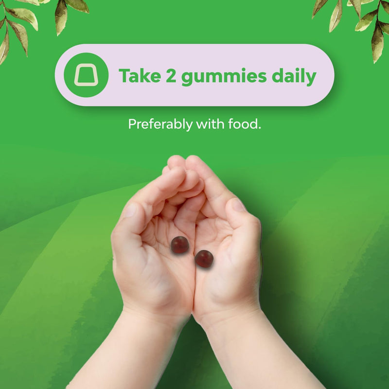 Kids Iron Gummies - Blood Builder Iron Supplements for Kids with Gentle for Stronger Immunity & Energy - Vitamin B12, Folate & Vitamin C Gummies - Vegan GMO & Gluten Free for Toddlers - 60 Count 60 Count (Pack of 1)