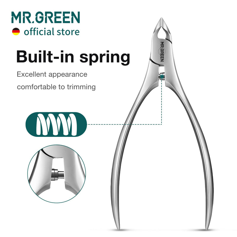 MR.GREEN Cuticle Nippers Innovate Cuticle Scissors Built-in Spring Clippers Trimmer Dead Skin Remover Manicure Beauty Tool (Cuticle Nipper) Cuticle Nipper - BeesActive Australia