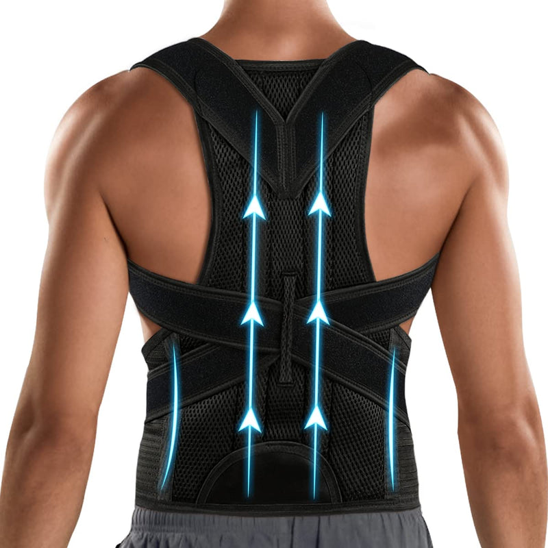 PAZAPO Posture Corrector for Men&Women - Back Brace for Lumbar Support and Upright - Breathable Back Straightener Back 2X-Large(42-48 Inches) XX-Large - BeesActive Australia